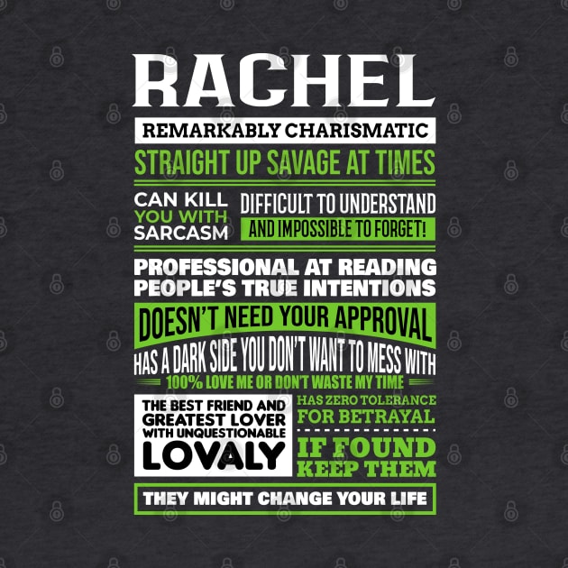 Rachel by Ban Guns Not Books- Typography fullcolor